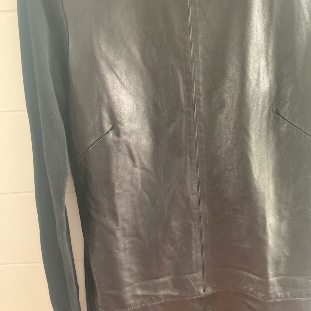 NWT: Ralph Lauren Leather and Cashmere Dress - Picture 10 of 13